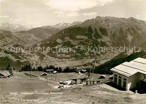 AK / Ansichtskarte Tschagguns Vorarlberg Golmerbahn Mittelstation Mattschwitz Alpenpanorama Kat. Tschagguns