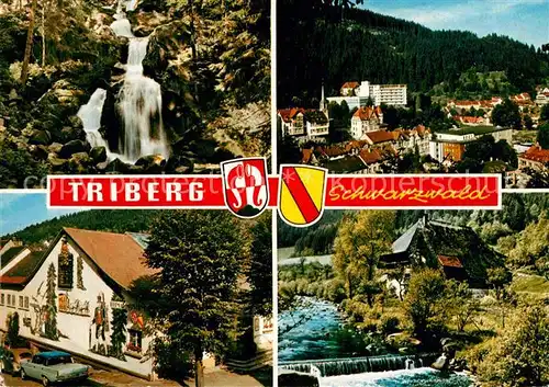 AK / Ansichtskarte Triberg Schwarzwald Teilansichten Heimatmuseum Bauernhof Wasserfall Kat. Triberg im Schwarzwald