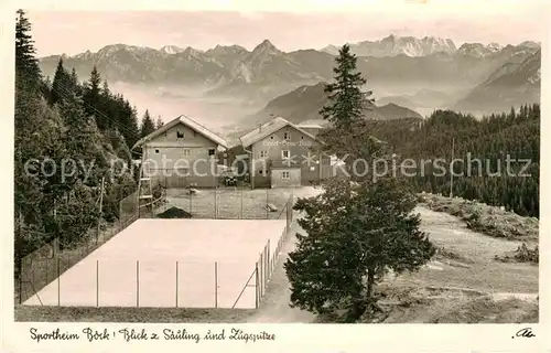 AK / Ansichtskarte Nesselwang Sportheim Boeck Saeuling Zugspitze Kat. Nesselwang