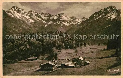 AK / Ansichtskarte Oberstdorf Schwand Kat. Oberstdorf