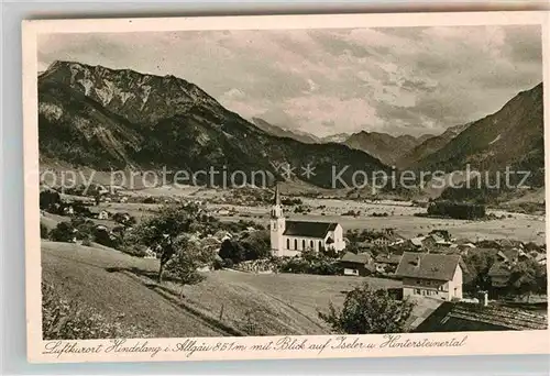 AK / Ansichtskarte Hindelang Kirche Gesamtansicht  Kat. Bad Hindelang