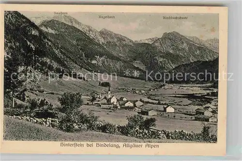 AK / Ansichtskarte Hinterstein Bad Hindelang Gesamtansicht Rauhorn Kugelhorn