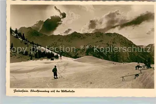 AK / Ansichtskarte Hinterstein Bad Hindelang Skipiste