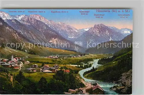 AK / Ansichtskarte Hinterstein Bad Hindelang Gaishorn Rauhorn Kugelhorn Kastenkoepf