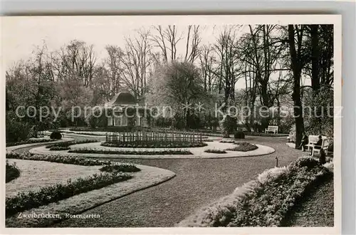 AK / Ansichtskarte Zweibruecken Rosengarten Kat. Zweibruecken