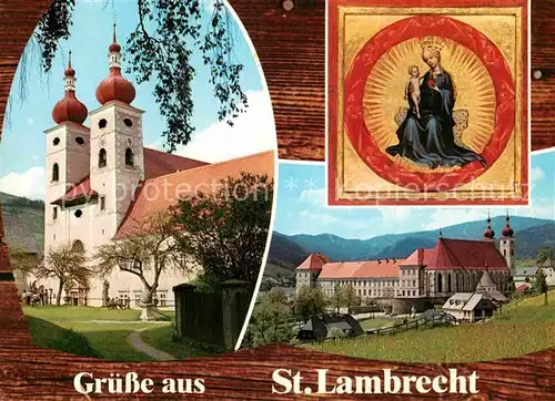 AK / Ansichtskarte Sankt Lambrecht Steiermark Benediktinerstift Heiligenbild Maria im Strahlenkranz Kat. Sankt Lambrecht
