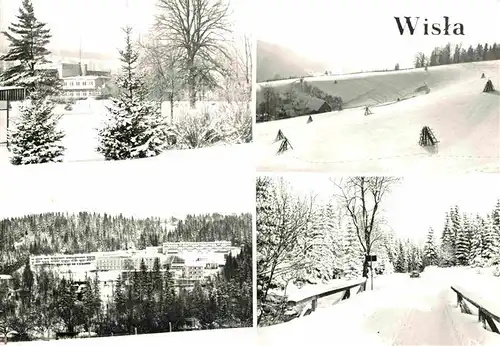 AK / Ansichtskarte Wisla Teilansichten Winterpanorama