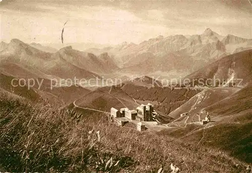 AK / Ansichtskarte La Salette Fallavaux Pelerinage de Notre Dame de la Salette vu des pentes du Chamoux Kat. La Salette Fallavaux