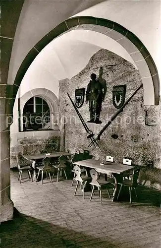 AK / Ansichtskarte Bergzabern Bad Burg Berwartstein Rittersaal Kat. Bad Bergzabern