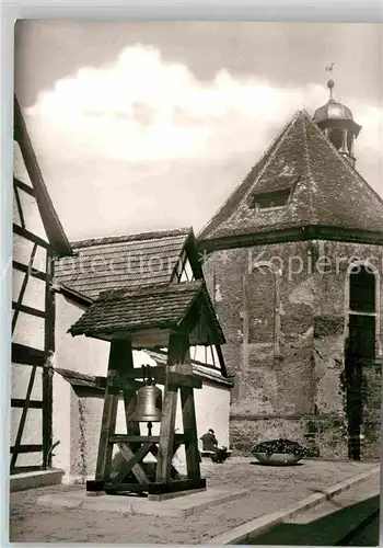 AK / Ansichtskarte Bergzabern Bad Histor Bergkirche mit alter Glocke Kat. Bad Bergzabern