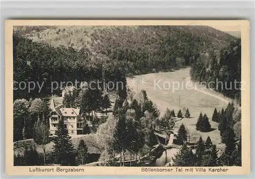 AK / Ansichtskarte Bad Bergzabern Boellenborner Tal Villa Karcher Kat. Bad Bergzabern