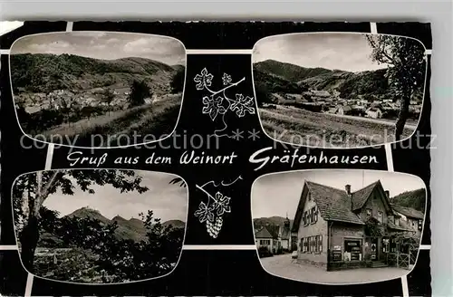 AK / Ansichtskarte Graefenhausen Pfalz Teilansicht Geschaeftshaus Panorama  Kat. Annweiler am Trifels