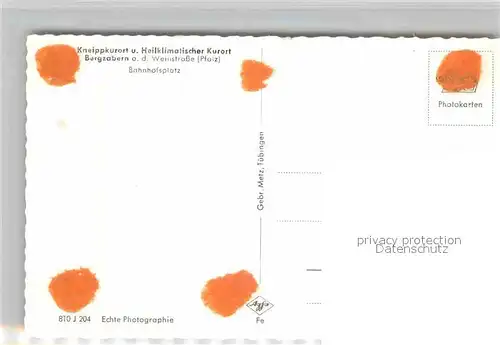 AK / Ansichtskarte Bad Bergzabern Bahnhofsplatz Kat. Bad Bergzabern