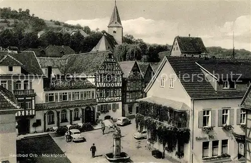 AK / Ansichtskarte Bad Orb Marktplatz Kat. Bad Orb