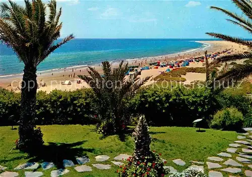 AK / Ansichtskarte Playa del Ingles Gran Canaria Panorama Strand Palmen Kat. San Bartolome de Tirajana