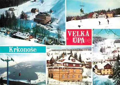 AK / Ansichtskarte Velka upa Urlaubsort Ferienheime Wintersportplatz Riesengebirge Kat. Gross Aupa