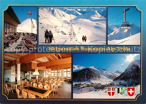 AK / Ansichtskarte Samnaun Dorf Skiparadies Alp Trida Lifte Kat. Samnaun Dorf