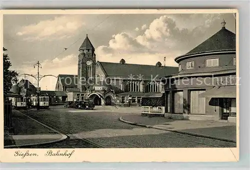 AK / Ansichtskarte Giessen Lahn Bahnhof Kat. Giessen