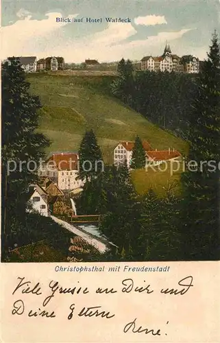 AK / Ansichtskarte Freudenstadt Hotel Waldeck Christophsthal Kat. Freudenstadt