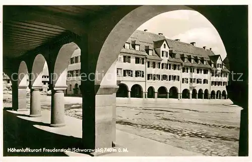 AK / Ansichtskarte Freudenstadt Marktplatz Arkaden Kat. Freudenstadt