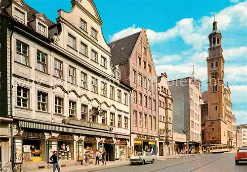 AK / Ansichtskarte Augsburg Karolinenstrasse mit Perlach Kat. Augsburg