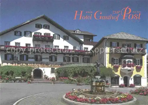 AK / Ansichtskarte St Gilgen Wolfgangsee Hotel Gasthof zur Post