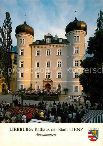 AK / Ansichtskarte Lienz Tirol Liebburg Rathaus Abendkonzert Kat. Lienz