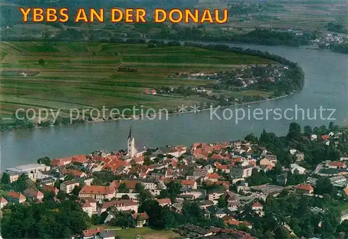 AK / Ansichtskarte Ybbs Donau Fliegeraufnahme Kat. Ybbs an der Donau