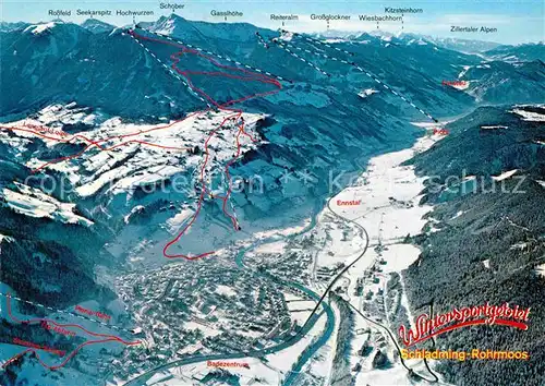 AK / Ansichtskarte Schladming Obersteiermark Rohrmoos Hochwurzen Wintersportparadies Dachstein Tauern Fliegeraufnahme Kat. Schladming