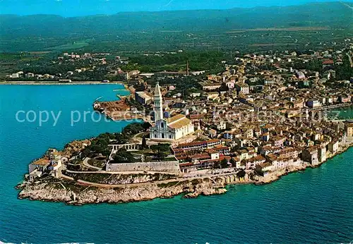 AK / Ansichtskarte Rovinj Istrien Halbinsel Fliegeraufnahme Kat. Hrvatska