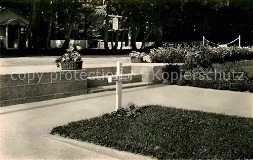 AK / Ansichtskarte Friedhof Luxembourg Cimitiere Americain Hamm Tombe General Patton Kat. Tod