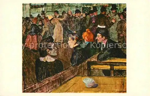 AK / Ansichtskarte Kuenstlerkarte Moulin de la Galette Henri de Toulouse Lautrec  Kat. Kuenstlerkarte