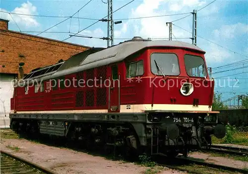 AK / Ansichtskarte Lokomotive Dieselelektrische Versuchslokomotive 754101 4 Deutsche Bahn  Kat. Eisenbahn