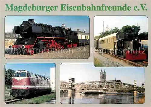 AK / Ansichtskarte Lokomotive Eisenbahnfreunde Magdeburg Gueterzugschlepptenderlok 503606 Kat. Eisenbahn