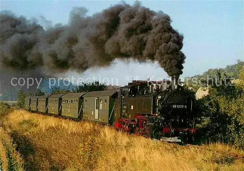 AK / Ansichtskarte Lokomotive Dampf Schmalspurlokomotive 991777 4 Deutsche Reichsbahn  Kat. Eisenbahn