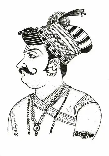 AK / Ansichtskarte Kuenstlerkarte R.S. Rajpurohit Bikaner Style Head Gears of Rajasthan India  Kat. Kuenstlerkarte