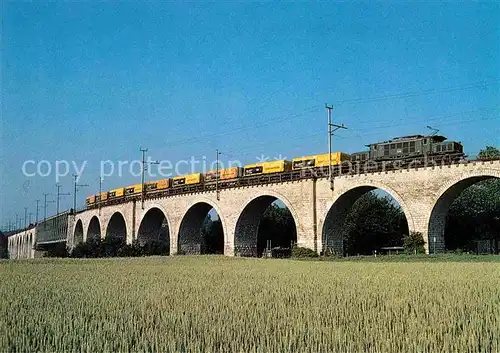 AK / Ansichtskarte Eisenbahn Elektro Gueterzuglokomotive 194580 7 Deutsche Bundesbahn Eglisauer Viadukt Kat. Eisenbahn