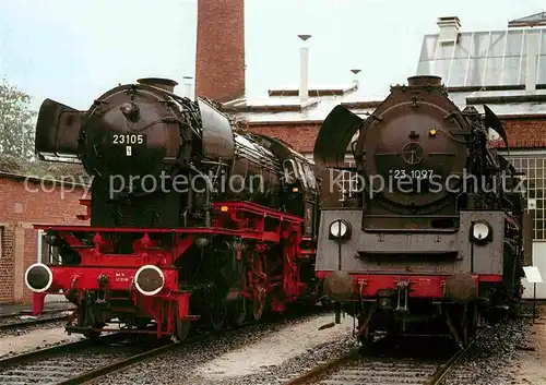 AK / Ansichtskarte Lokomotive Personenzuglokomotiven 23105 231097 Lokschuppen Frankfurt  Kat. Eisenbahn