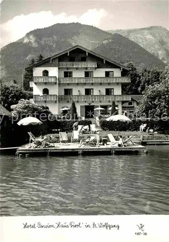 AK / Ansichtskarte St Wolfgang Salzkammergut Hotel Haus Tirol  Kat. St. Wolfgang im Salzkammergut