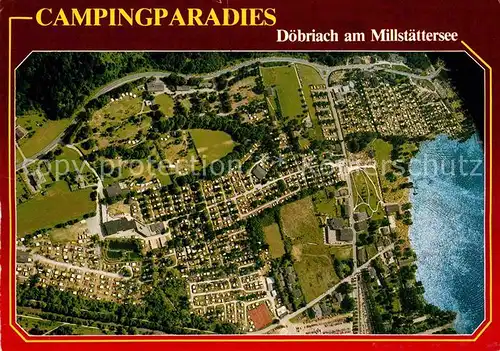 AK / Ansichtskarte Doebriach Millstaettersee Camping Fliegeraufnahme