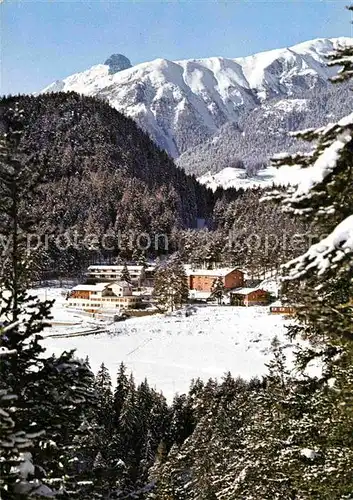AK / Ansichtskarte Tarasp Bergschule Avrona Winterpanorama Alpen Kat. Tarasp