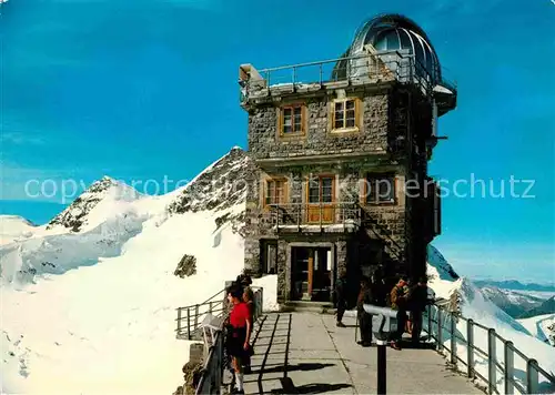 AK / Ansichtskarte Jungfraujoch Sphinx Observatorium mit Rottalhorn und Jungfrau Berner Alpen Kat. Jungfrau