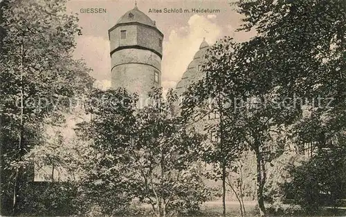 AK / Ansichtskarte Giessen Lahn Altes Schloss Heideturm Kat. Giessen