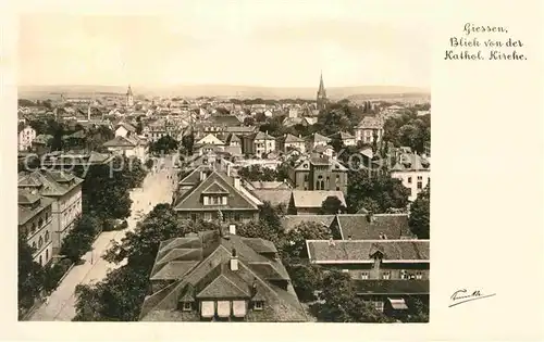 AK / Ansichtskarte Giessen Lahn Blick von der Katholischen Kirche Kat. Giessen