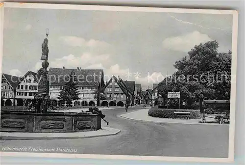 AK / Ansichtskarte Freudenstadt Marktplatz Brunnen Kat. Freudenstadt