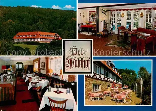 AK / Ansichtskarte Bad Eilsen Hotel Der Waldhof Restaurant Terrasse Kat. Bad Eilsen