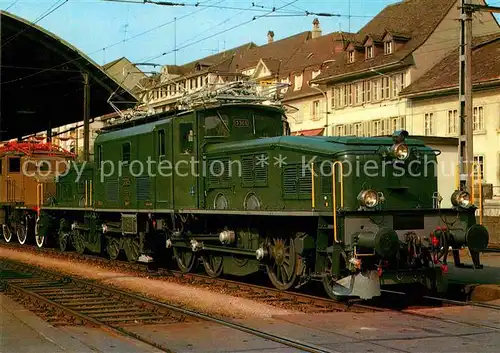AK / Ansichtskarte Lokomotive Elektro Gueterzuglokomotive Be 6 8 III Nr. 13305 Krokodil Kat. Eisenbahn