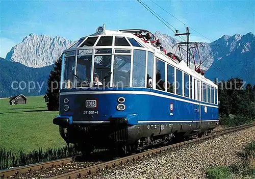 AK / Ansichtskarte Eisenbahn Glaeserner Zug Elektro Triebwagen 491001 4 Deutsche Bundesbahn  Kat. Eisenbahn