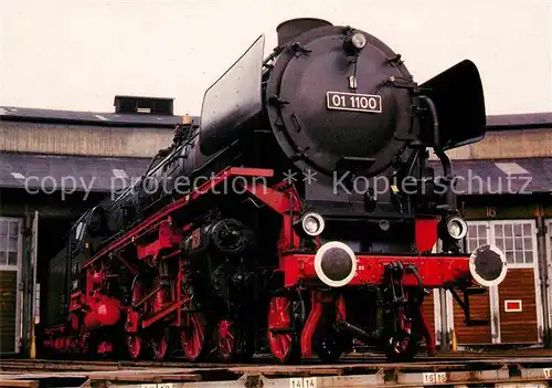 AK / Ansichtskarte Lokomotive Schnellzug Dampflokomotive 01 1100 Deutsche Reichsbahn Kat. Eisenbahn