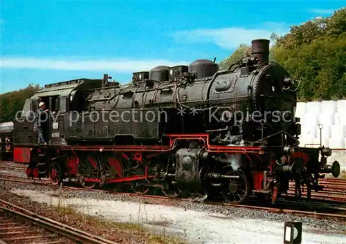AK / Ansichtskarte Lokomotive Tenderlokomotive 93985 Deutsche Bundesbahn  Kat. Eisenbahn